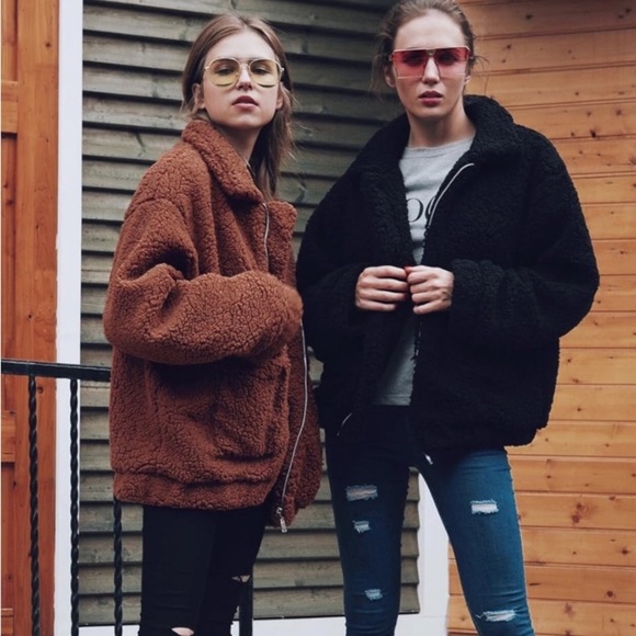 teddy jacket long sleeve women coat faux fur winter warm
Oversized fit camel - Picture 4 of 6